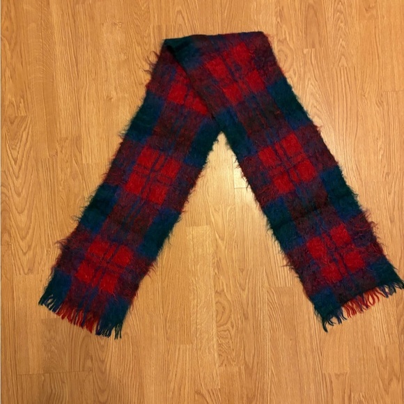 Plaid Wool Scarf - Picture 1 of 5